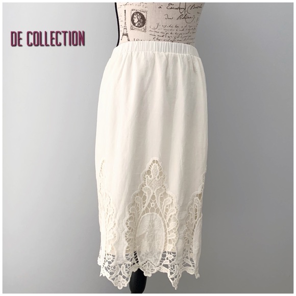 De collection Dresses & Skirts - NWT DE Collection Midi Crochet Skirt